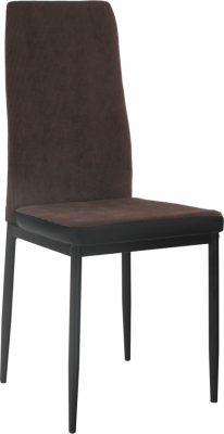 Jídelní židle, tmavohnědá/černá, ENRA