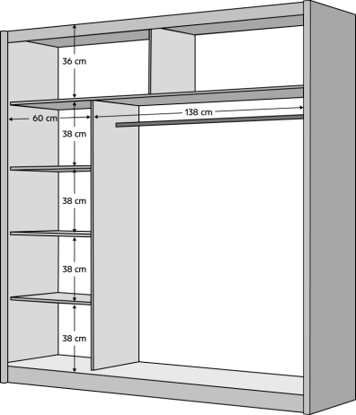 Skříň s posuvnými dveřmi MERINA 203, bílá / černá