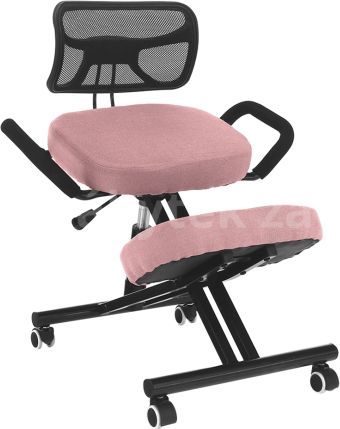 Ergonomická klekačka, růžová/černá, RUFUS