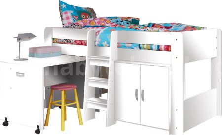 Víceúčelová postel do dětského pokoje FANY, bílá