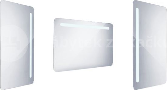 Zaoblené LED zrcadlo do koupelny 1000x600mm