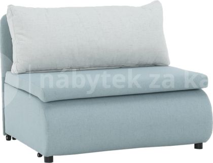 Rozkládací křeslo KENY NEW, mentolová / krémová