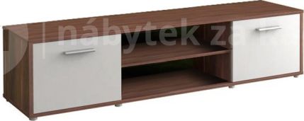 TV stolek, švestka/bílá, ZUNO 01