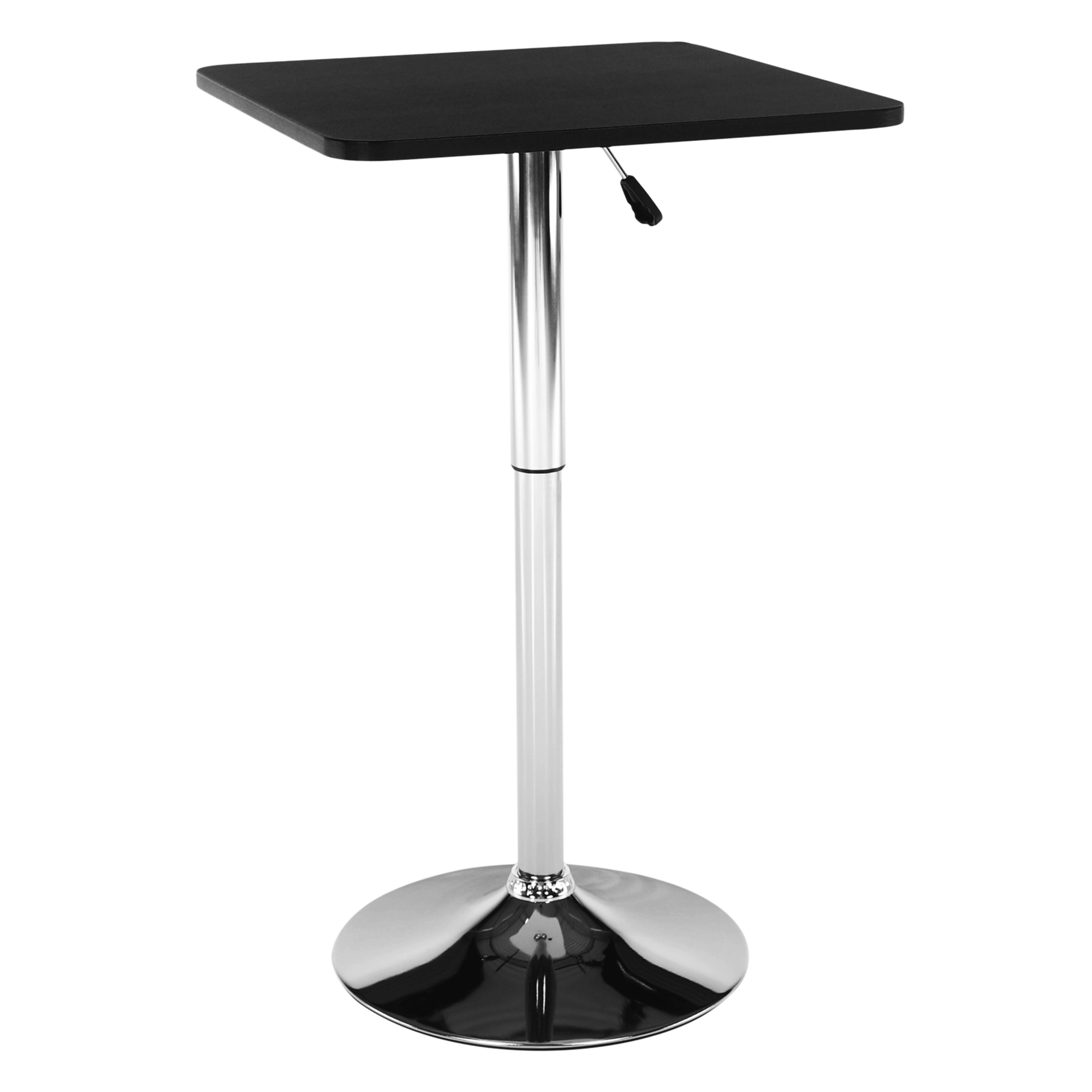 Levně Barový stůl s nastavitelnou výškou, černá, 84-110, FLORIAN