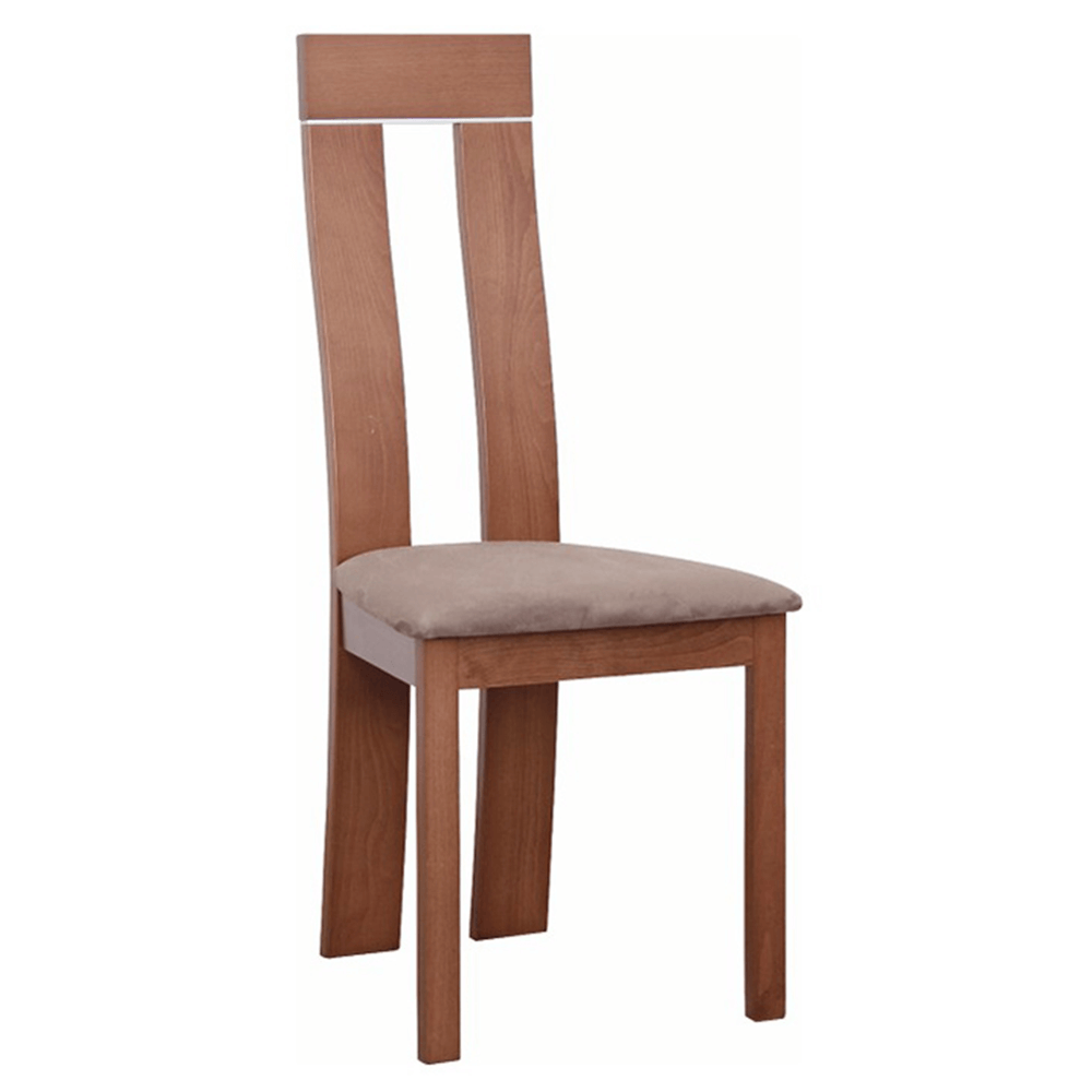 Dřevěná židle DESI, třešeň/látka hnědá - hnědá - Dřevo