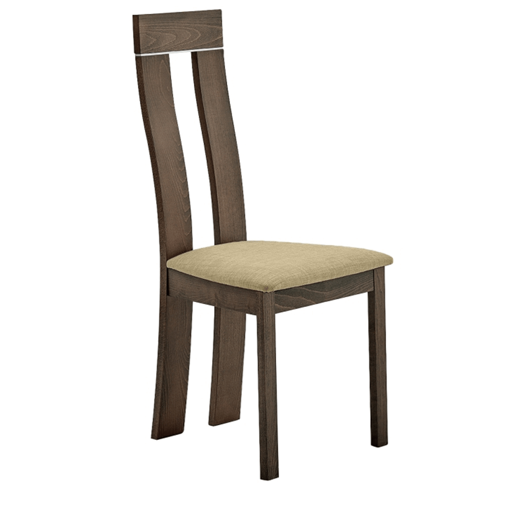 Levně Dřevěná židle, třešeň/látka hnédá, DESI