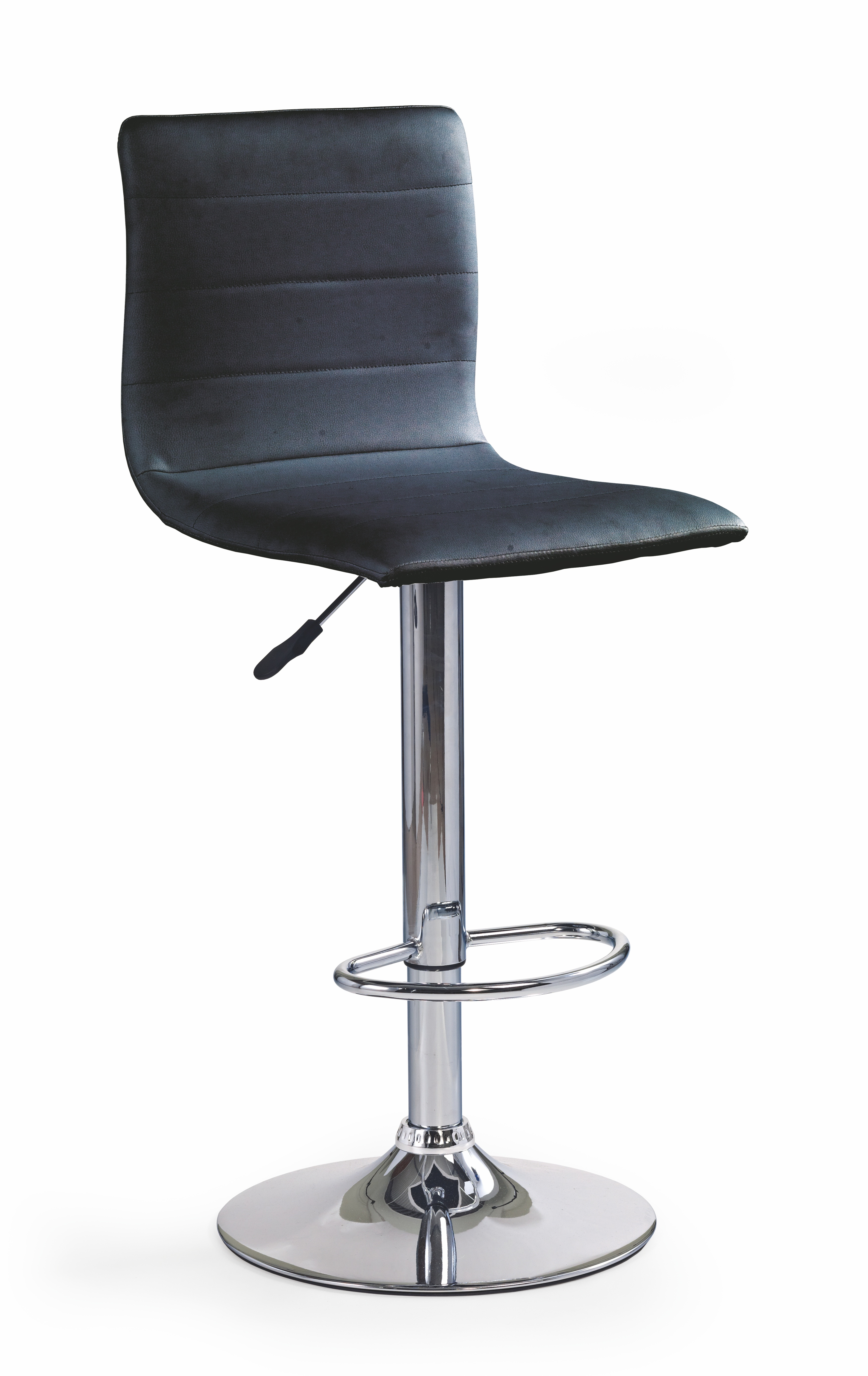 Barová židle H-21 černá - černá - Ekokůže
