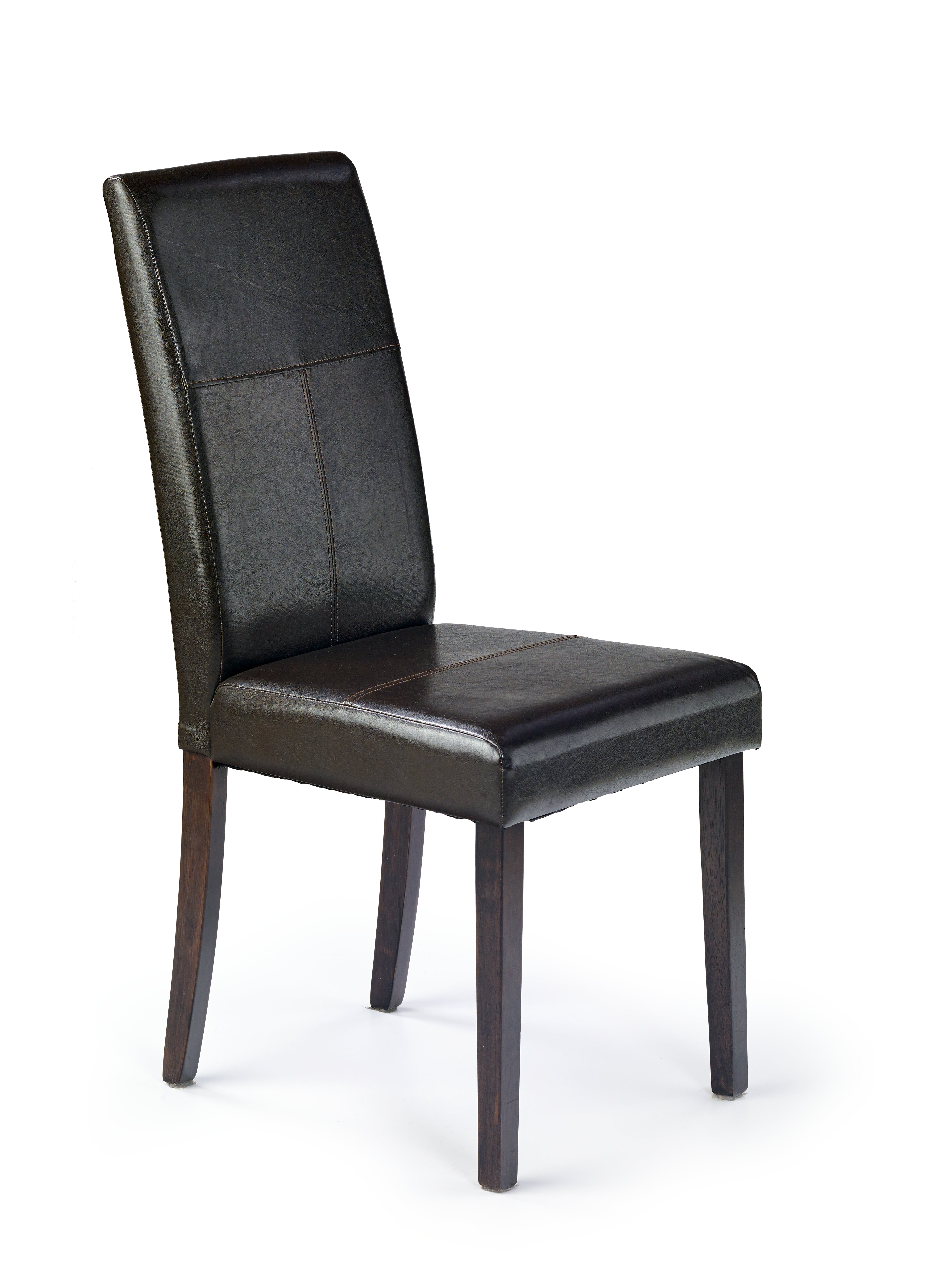 Jídelní židle Kerry Bis, tmavě hnědá - tmavě hnědá - Ekokůže