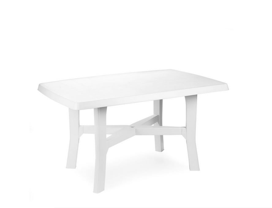 Levně Plastový zahradní stůl Rodano bílý