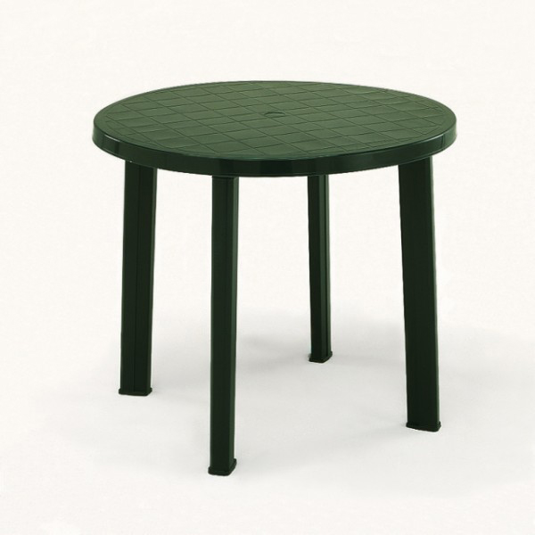 Levně Plastový zahradní stůl Tondo, zelený