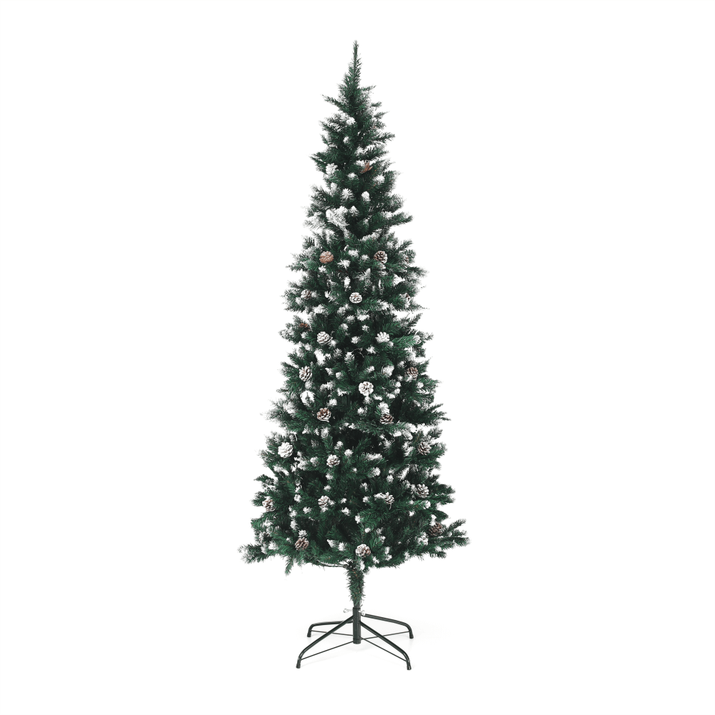 Levně Vánoční stromek se šiškami, posněžený, 210cm, CHRISTMAS TYP 2