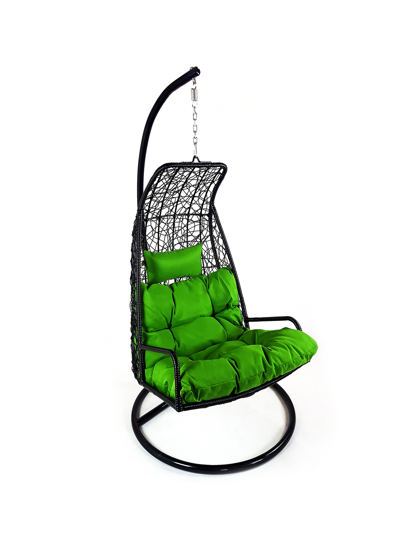 Levně Závěsné relaxační křeslo LAZY - zelený sedák