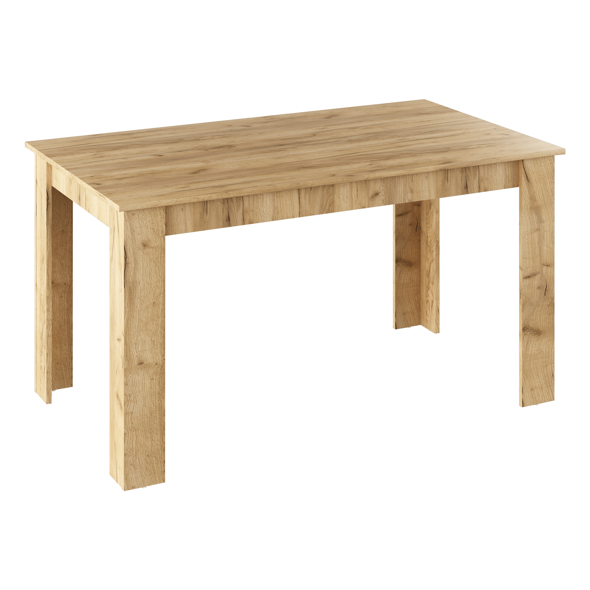 Levně Jídelní stůl, dub artisan, 140x80, GENERAL NEW