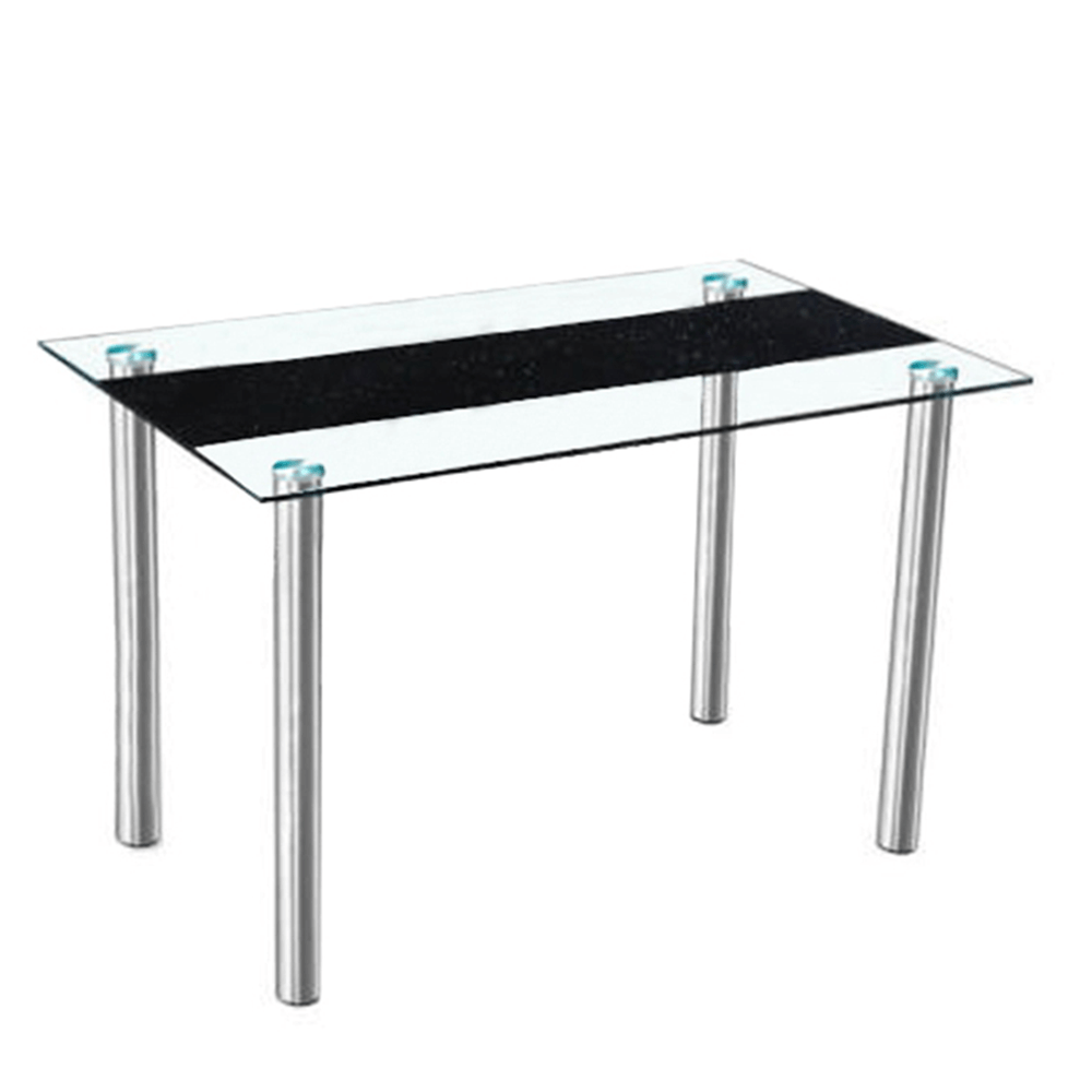 Jídelní stůl, ocel/sklo, ESTER - Sklo