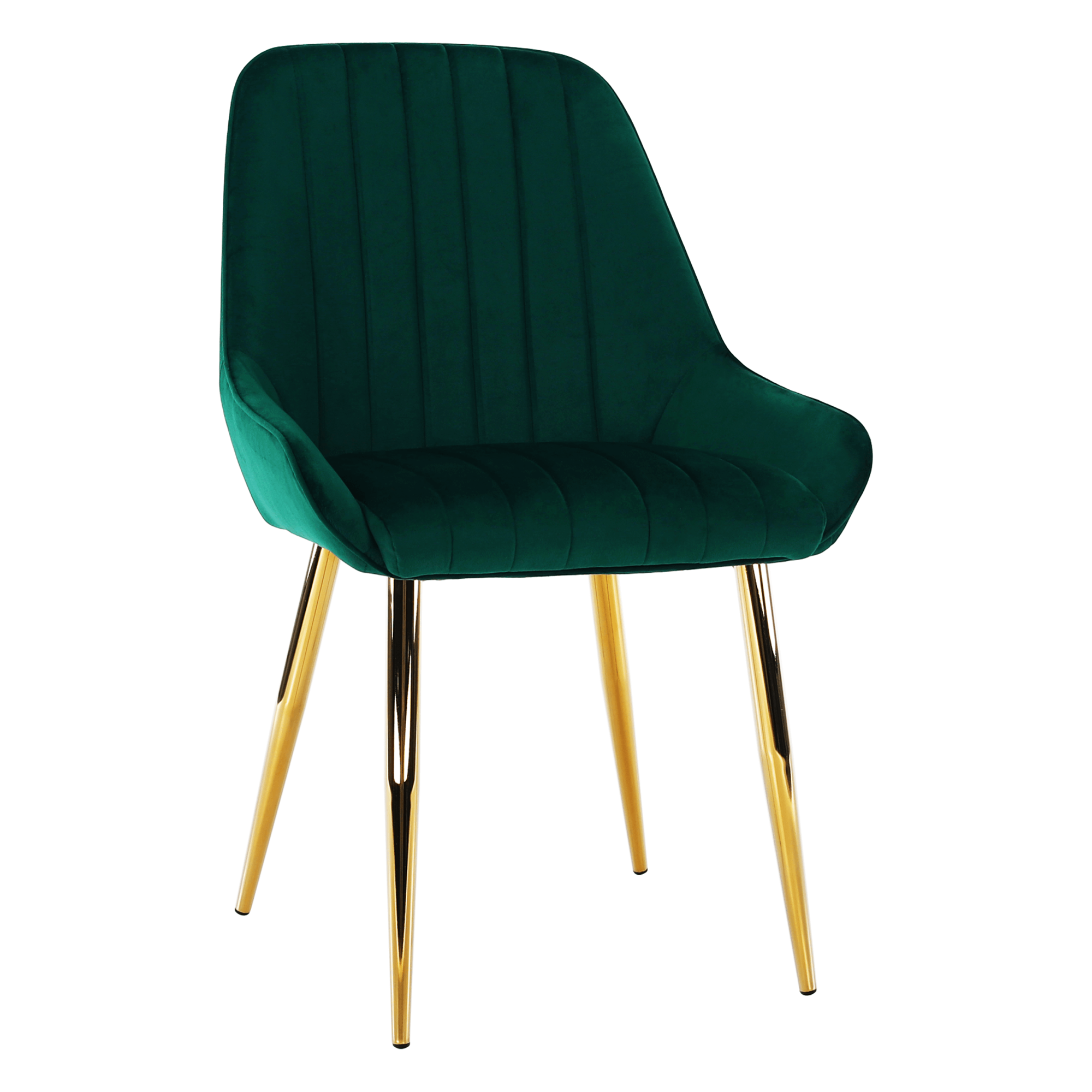 Levně Jídelní židle, smaragdová / gold chrom-zlatý, PERLIA