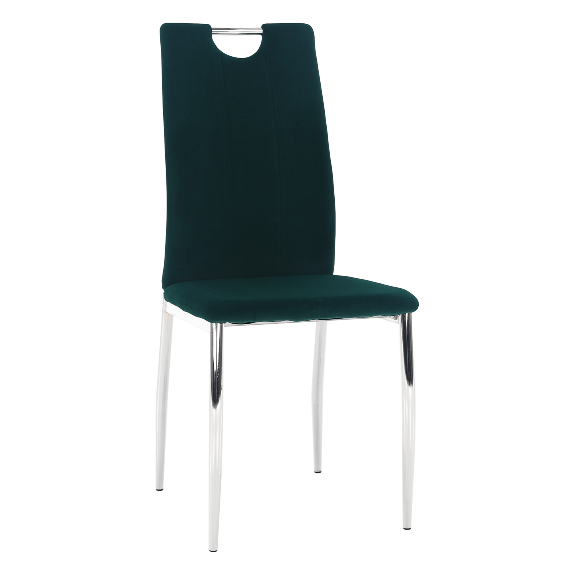 Levně Jídelní židle, smaragdová Velvet látka / chrom, OLIVA NEW