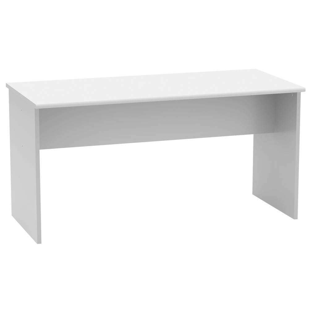 Levně Kancelářský stůl, oboustranný, bílá, JOHAN 2 NEW 08