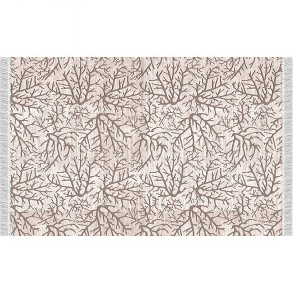 Levně Koberec, béžová / vzor větev, 80x150, ARILA