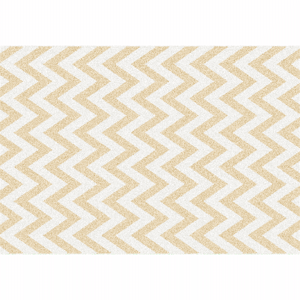 Levně Koberec, béžovo-bílá vzor, 67x120, ADISA TYP 2