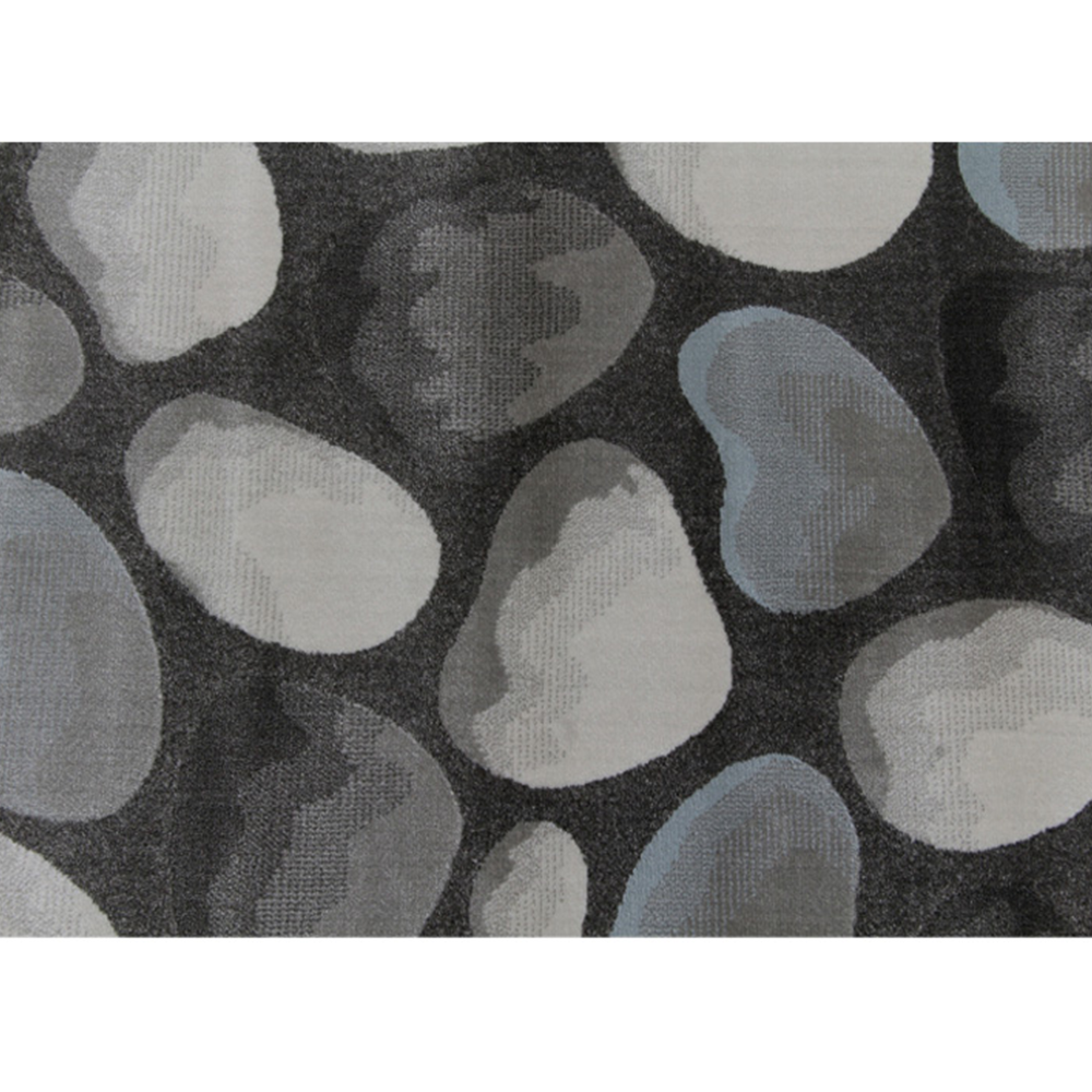 Levně Koberec, hnědá / šedá / vzor kameny, 133x190, Menga
