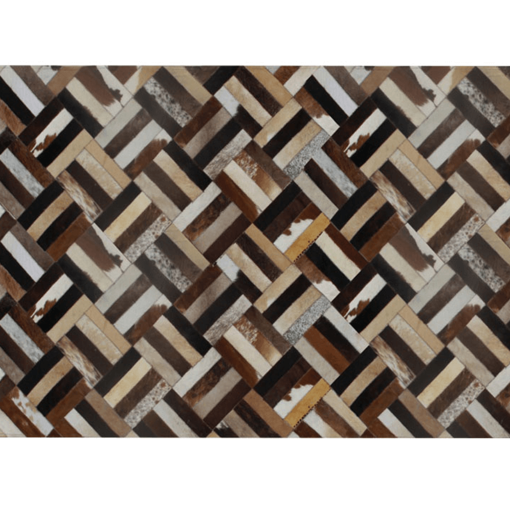 Levně Luxusní koberec KŮŽE Typ2, patchwork, 170x200 cm
