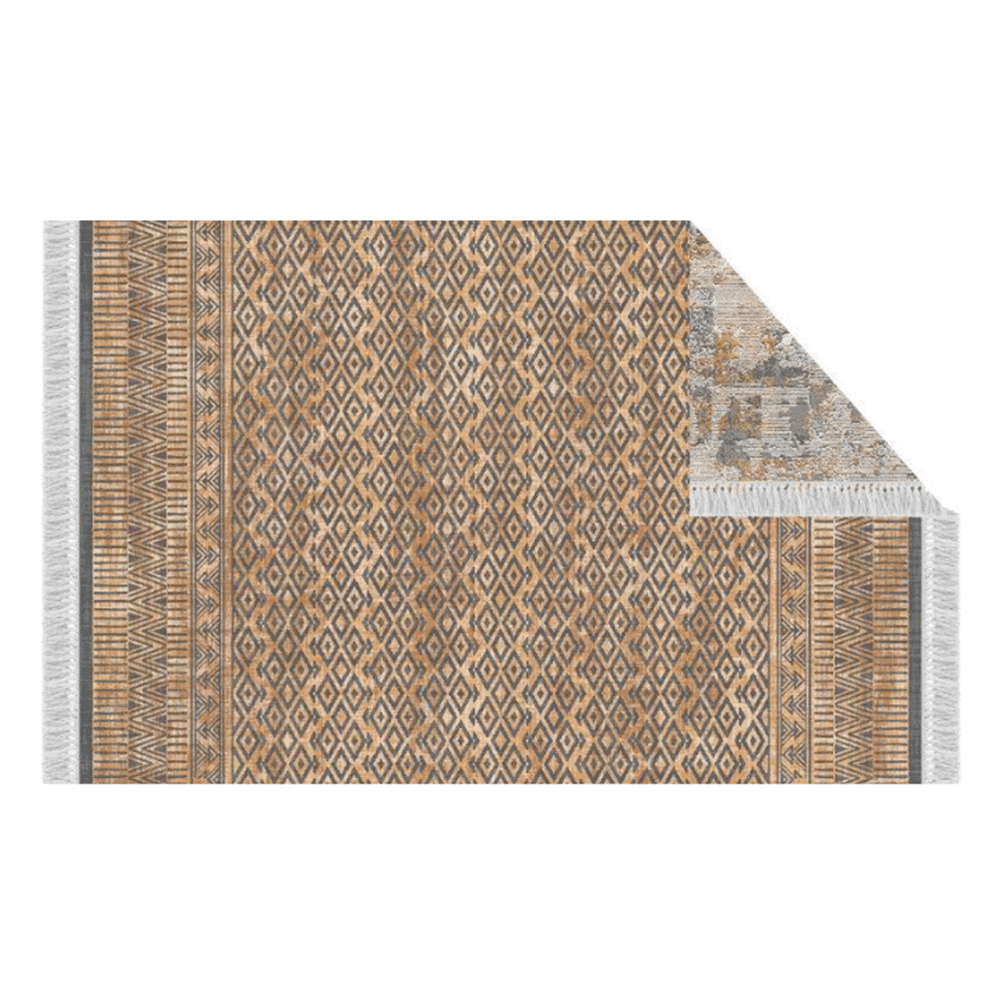 Levně Oboustranný koberec, vzor / hnědá, 160x230, MADALA