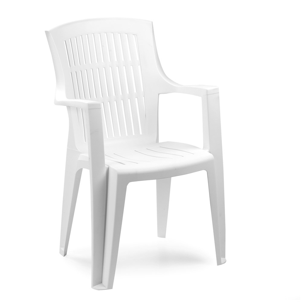 Levně Plastová zahradní židle Arpa bílá