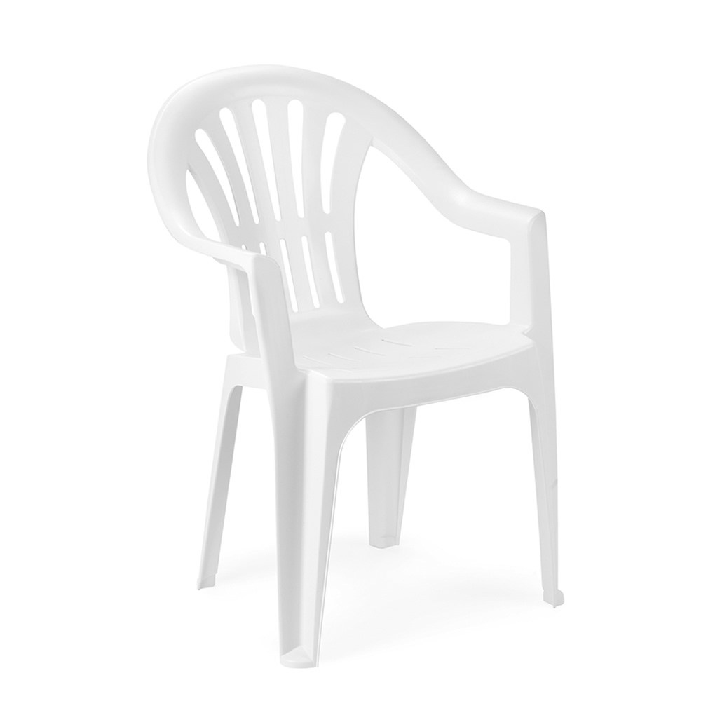 Levně Plastová zahradní židle Kona bílá