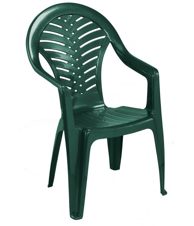 Levně Plastová zahradní židle Oceán zelená