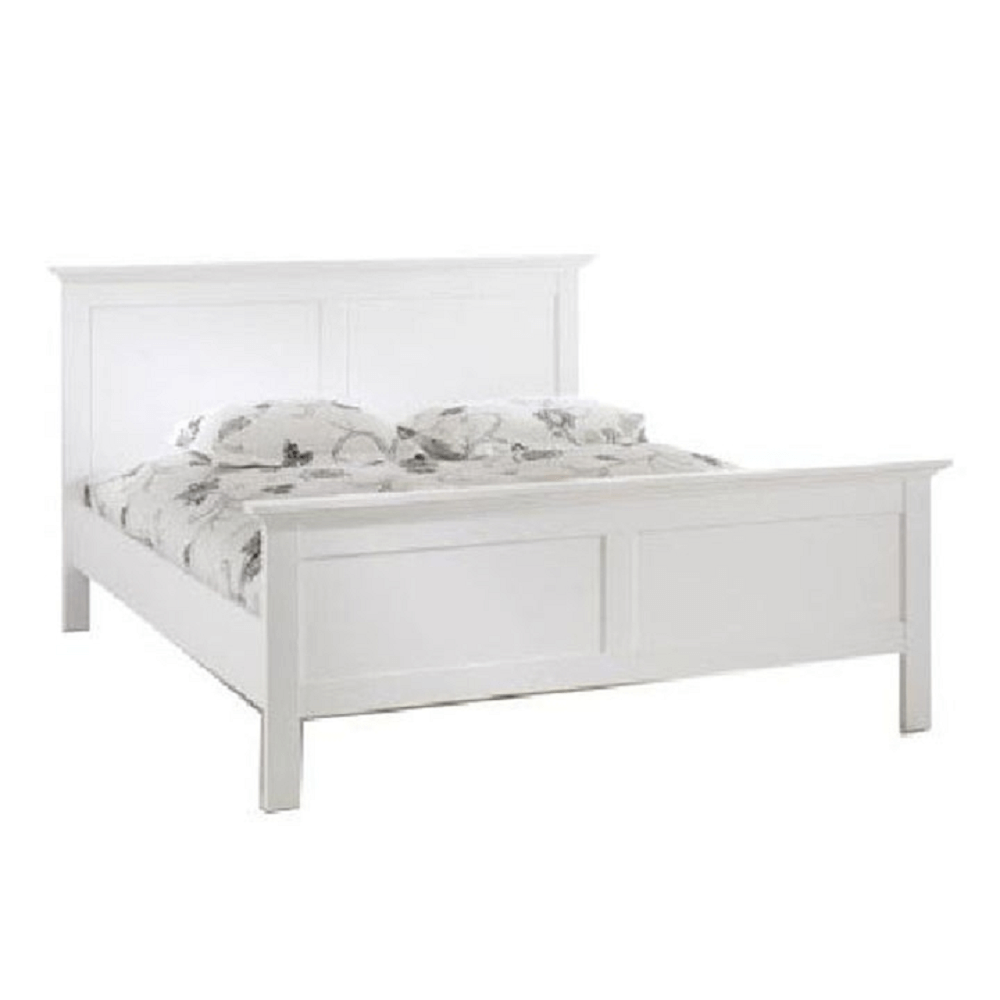 Manželská postel PARIS 76703, 180x200 cm - bílá - lamino
