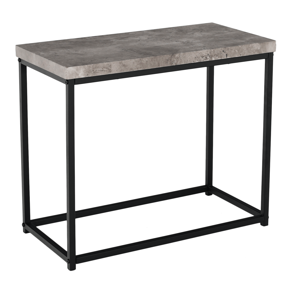 Levně Příruční stolek TENDER, černá / beton