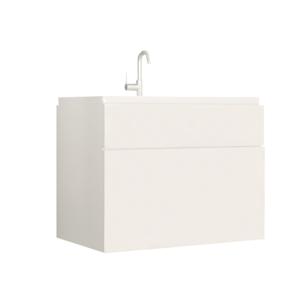 Skříňka pod umyvadlo MASON WH13, bílá / bílý HG - bílá - lamino