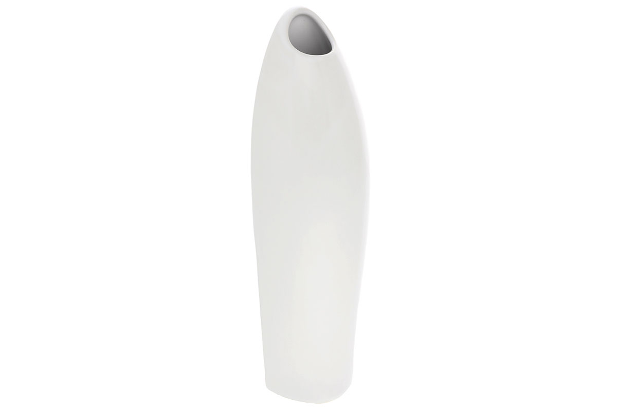Levně Bílá keramická váza HL9001-WH