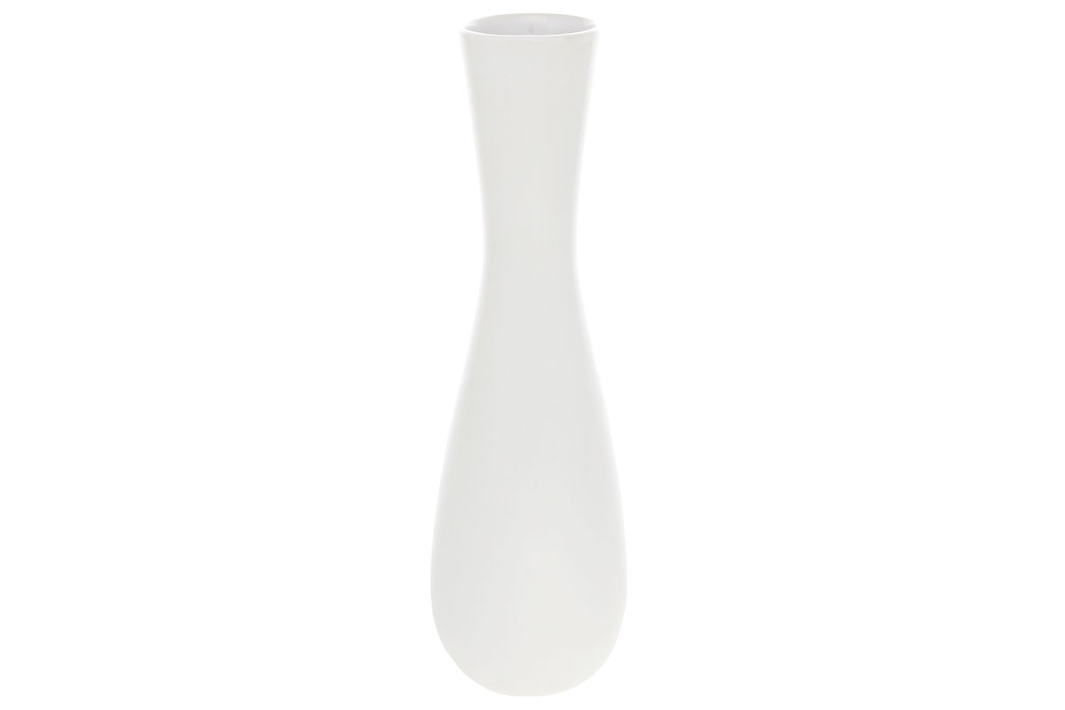 Levně Bílá keramická váza HL9019-WH