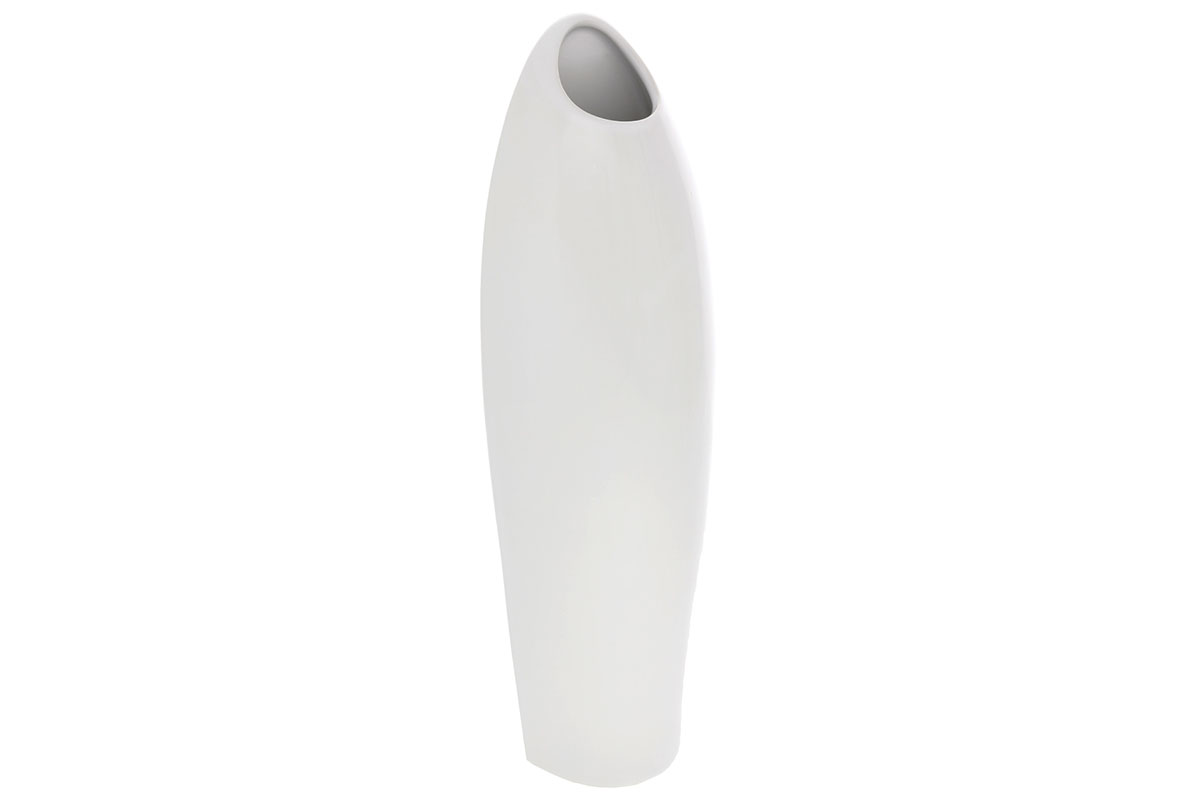 Levně Bílá keramická váza HL9000-WH