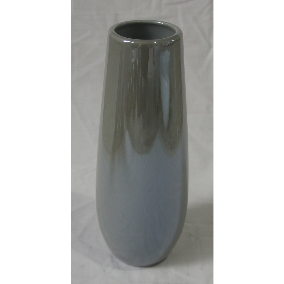 Levně Keramická váza HL9024-GREY šedá perleť