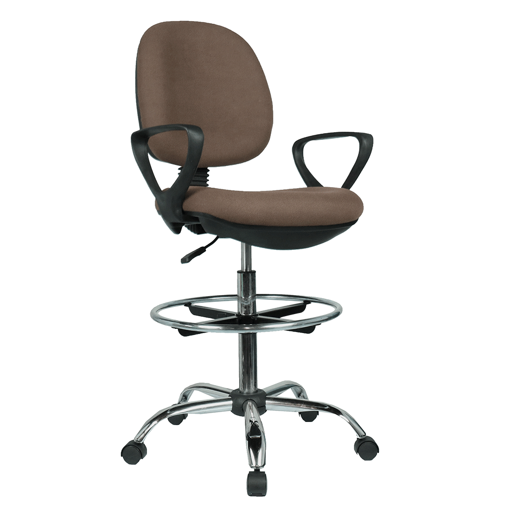 Levně Vyvýšená pracovní židle, hnědá / černá, TAMBER