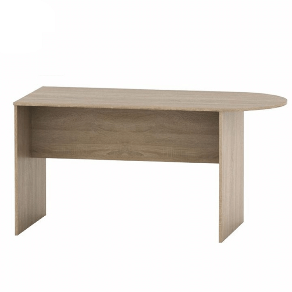 Kancelářský stůl s obloukem, dub sonoma, TEMPO AS NEW 022 - lamino
