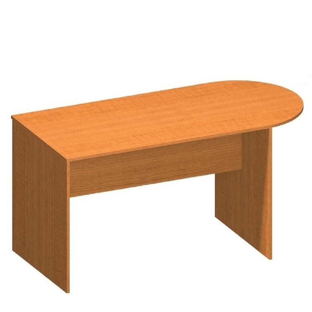 Levně Kancelářský stůl s obloukem, třešeň, TEMPO AS NEW 022