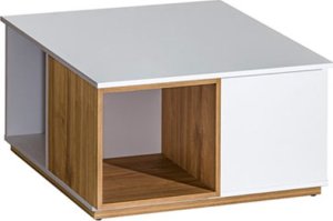 Konferenční stolek, ořech select / bílá, KNOX E13
