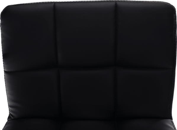Barová židle, černá ekokůže / chrom, Leora 2 NEW