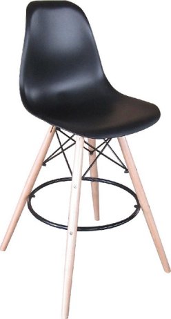 Barová židle, černá/kov, CARBRY
