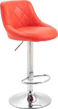 Barová židle, červená / chromová, MARID