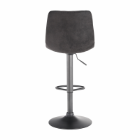 Barová židle LAHELA, šedá / černá