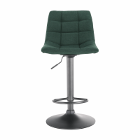 Barová židle  LAHELA, smaragdová / černá