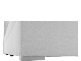 Boxpringová postel 140x200, světle šedá, FERATA KOMFORT