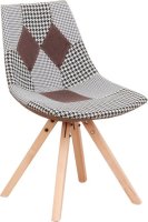 Designová stolička, látka patchwork, PEPITO NEW TYP 10