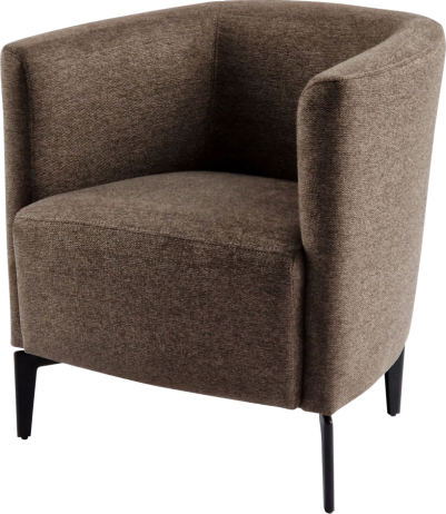 Designové křeslo KAPY hnědá/černá