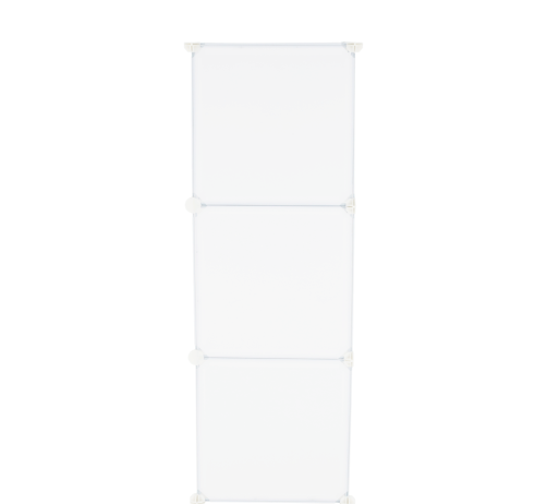 Dětská modulární skříňka, bílá/dětský vzor, DINOS