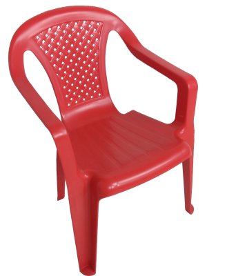 Dětská plastová židlička Bambini červená